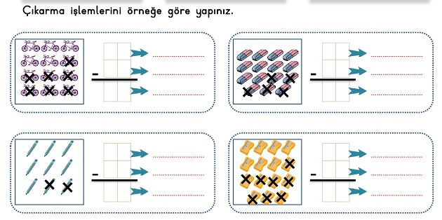 2.Sınıf Matematik Çıkarma İşlemi-Onluk Bozmadan Çıkarma İşlemi Etkinliği-1