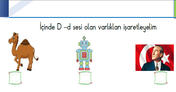 1.Sınıf İlk Okuma Yazma (D-d Sesi) Fasikülü