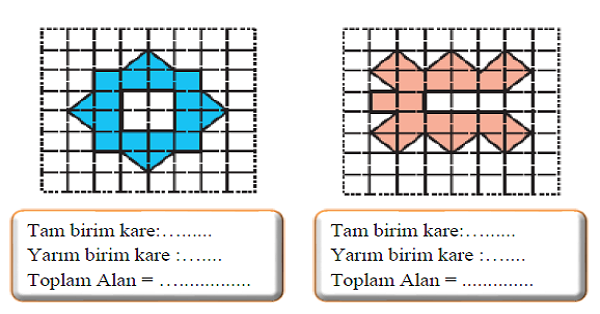 4.Sınıf Matematik Alan Ölçme -4