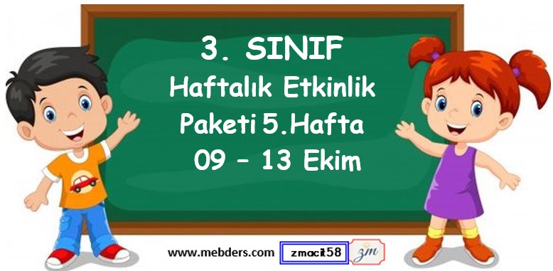 3. Sınıf 5. Hafta Etkinlik Paketi (09-13 Ekim)