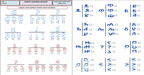 2.Sınıf - Matematik Simetri Etkinliği-5