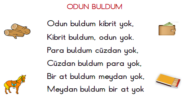 1.Sınıf Türkçe Okuma ve Yazma Etkinliği 5