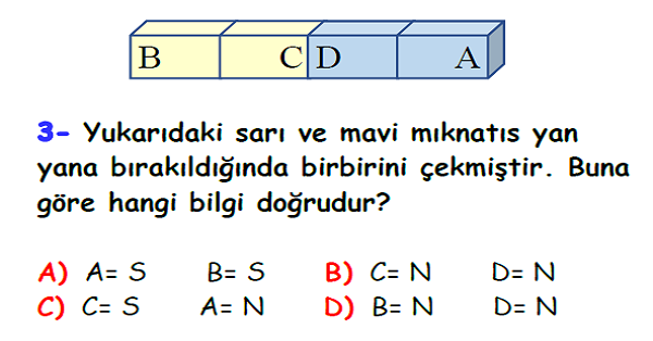 4.Sınıf Fen Bilimleri Kuvvetin Etkileri Yaprak Test-2