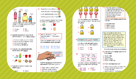 4. Sınıf Türkçe Eş/Zıt Anlam + Noktalama + Konu/Anafikir Kazanım Testi