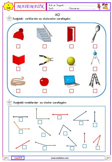 3. Sınıf Matematik Açı Etkinliği