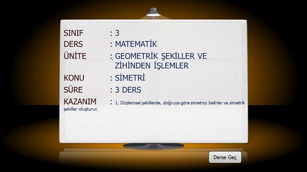 3.Sınıf Matematik Simetri Sunusu