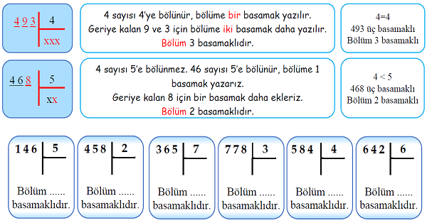 4.Sınıf Matematik Bölme İşlemi (Bölüm Kaç Basamaklı)-1