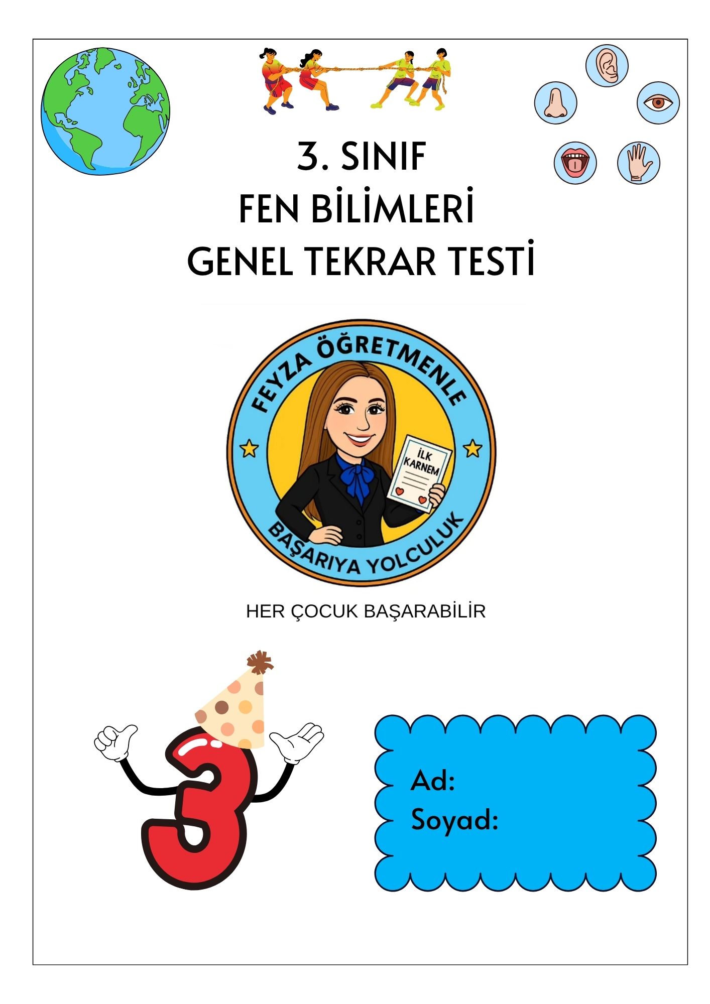 3. Sınıf Fen Bilimleri Tekrar Testi