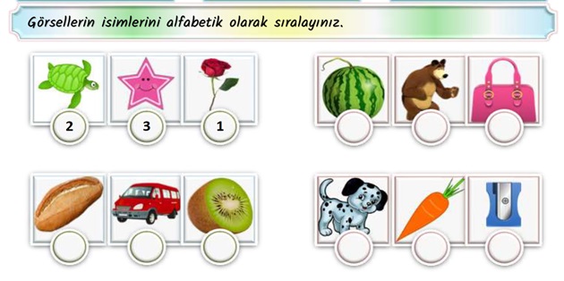 2.Sınıf Türkçe Alfabetik Sıralama Ekinliği-4