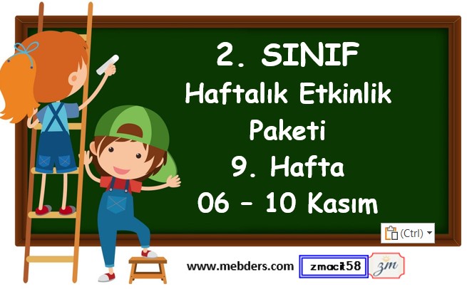 2. Sınıf 9. Hafta Etkinlik Paketi (06 - 10 Kasım)