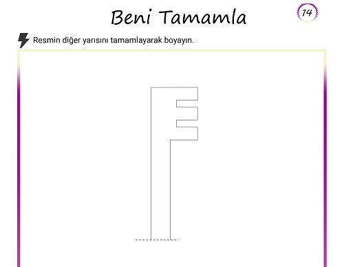 Beni tamamla etkinliği 14 (Anahtar)