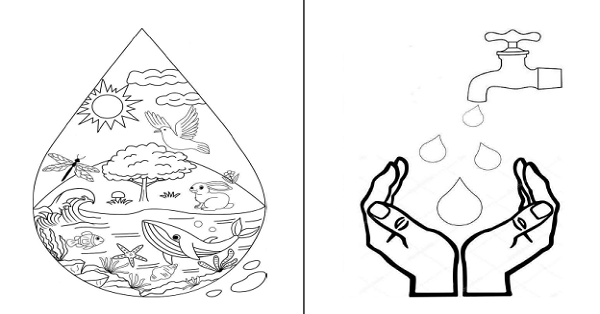 Dünya Su Günü Boyama Sayfaları 11 Sayfa