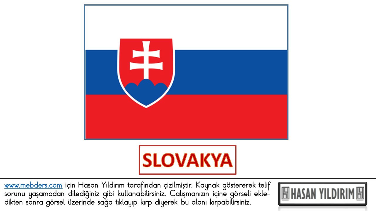 Slovakya Bayrağı PNG