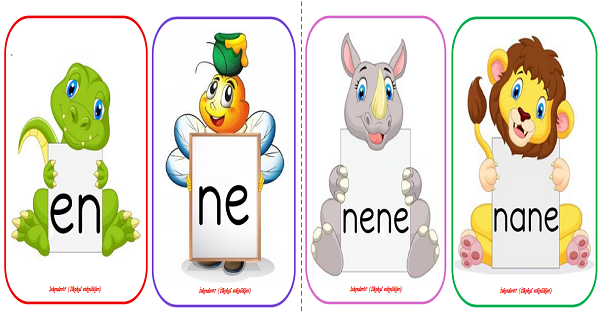 1. Sınıf İlk Okuma Yazma E sesi EN-NE ANNE-NENE-NANE Pano Çalışması