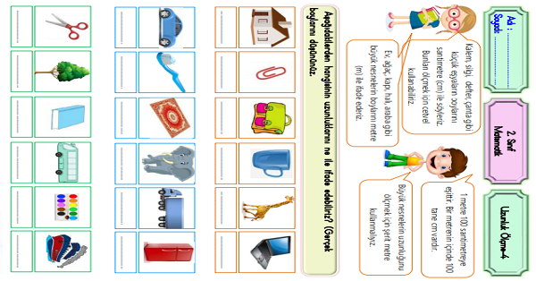 2.Sınıf Matematik Uzunluk Ölçüleri-4