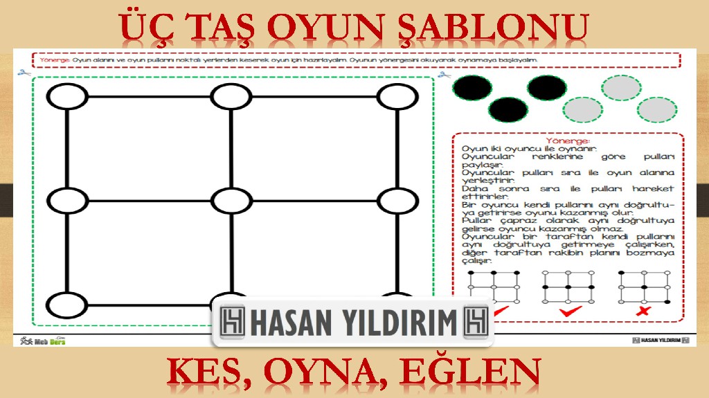 Üç Taş Oyun Şablonu