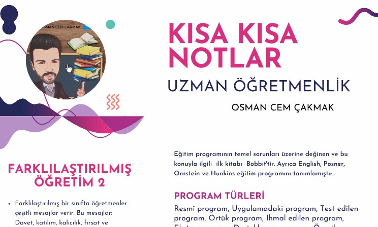 Uzman Öğretmenlik Kısa Kısa Notlar Serisi 2