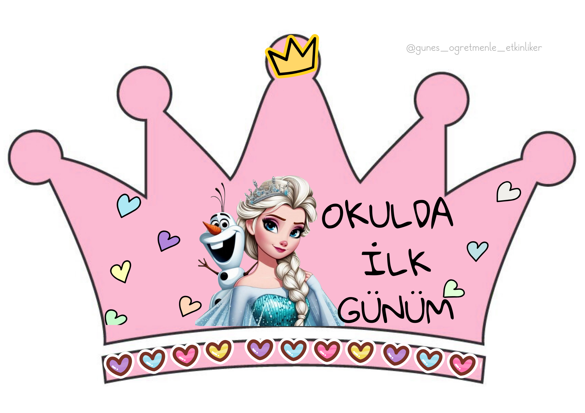 1.Sınıf İlk Gün Taç