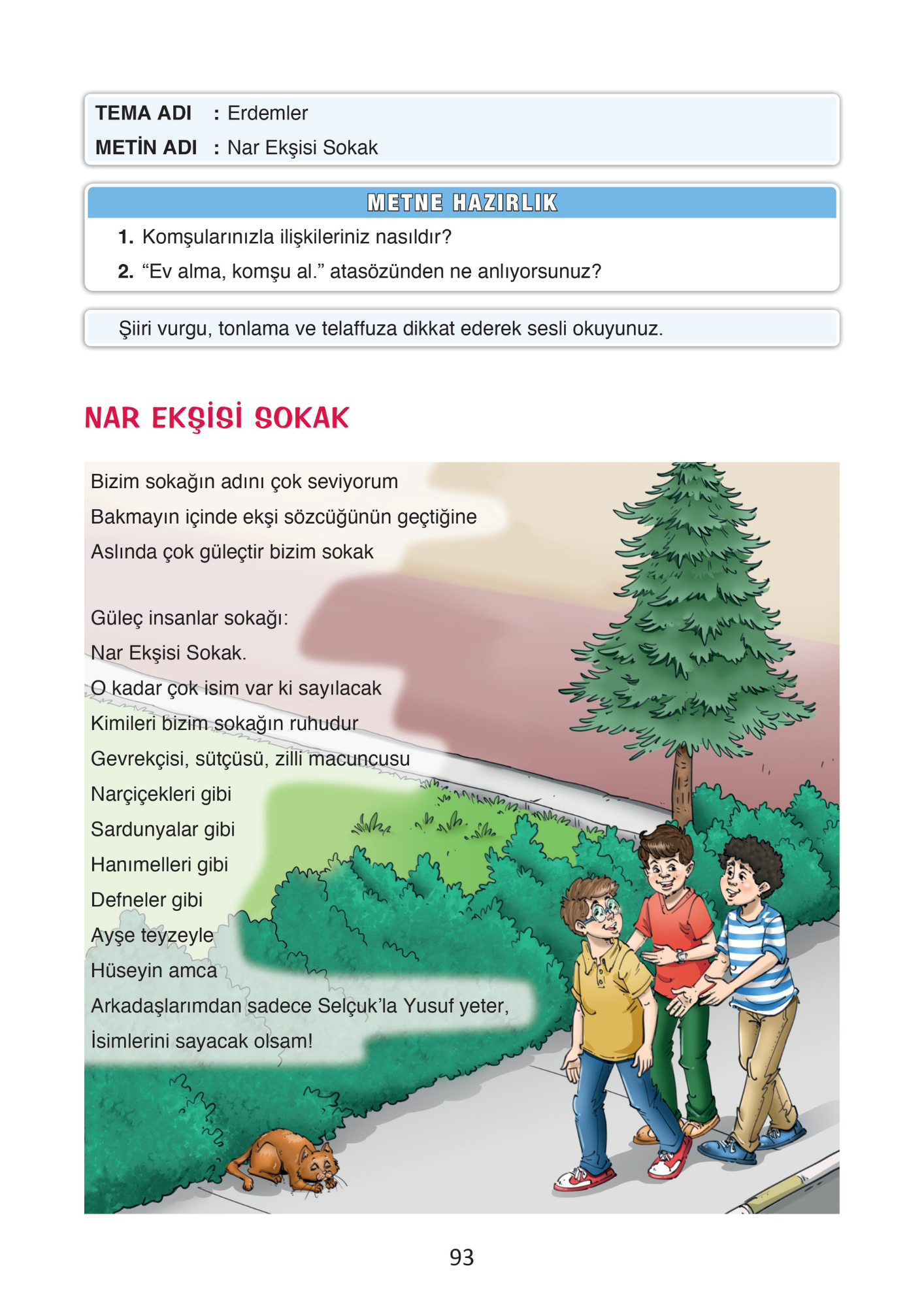 4. Sınıf Türkçe Ada Yayınları Ustalar Nar Ekşisi Sokak Metni Etkinlik Cevapları