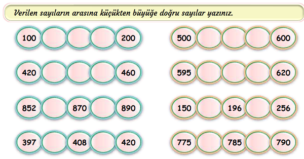 3.Sınıf Matematik Doğal Sayılar Karşılaştırma ve Sıralama-3