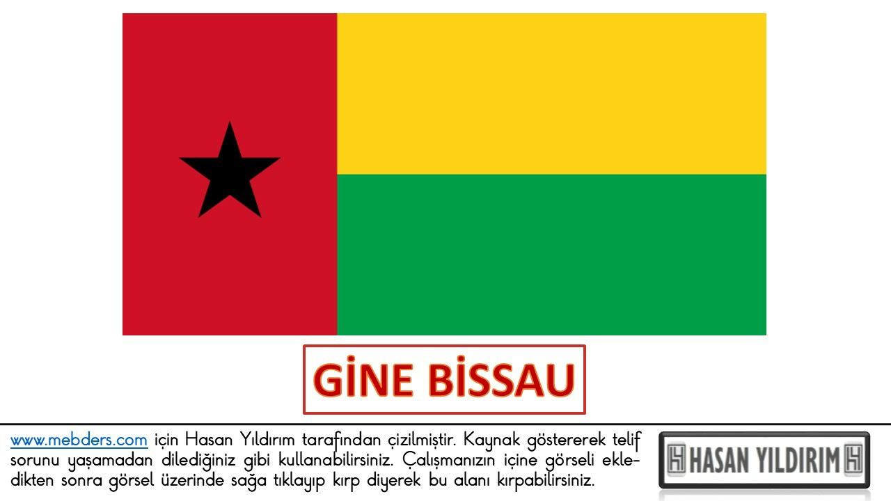 Gine Bissau Bayrağı PNG